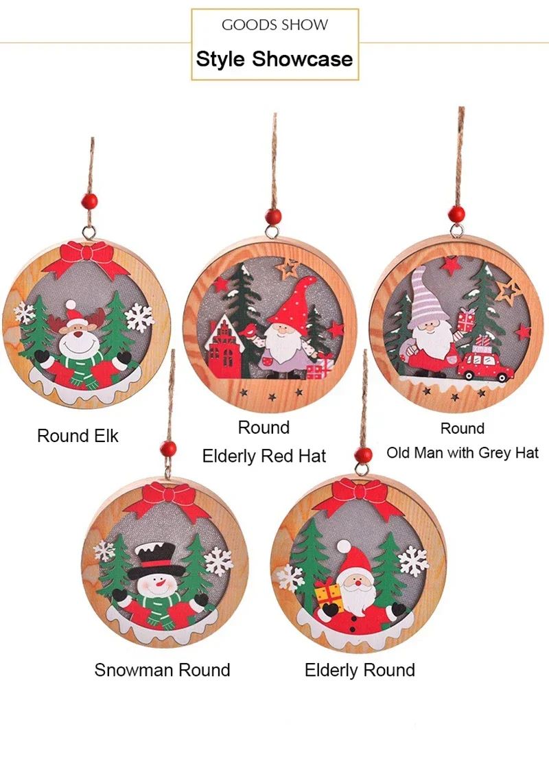 LED Christmas Tree Pendant Night Light
