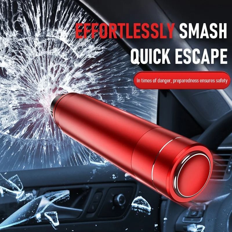 2-in-1 Car Emergency Hammer and Seat Belt Cutter Life-Saving Rescue Tool