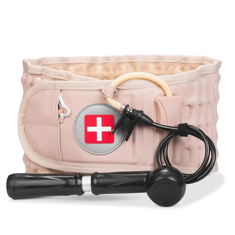 Back Decompression Lumbar Support Belt with Air Traction