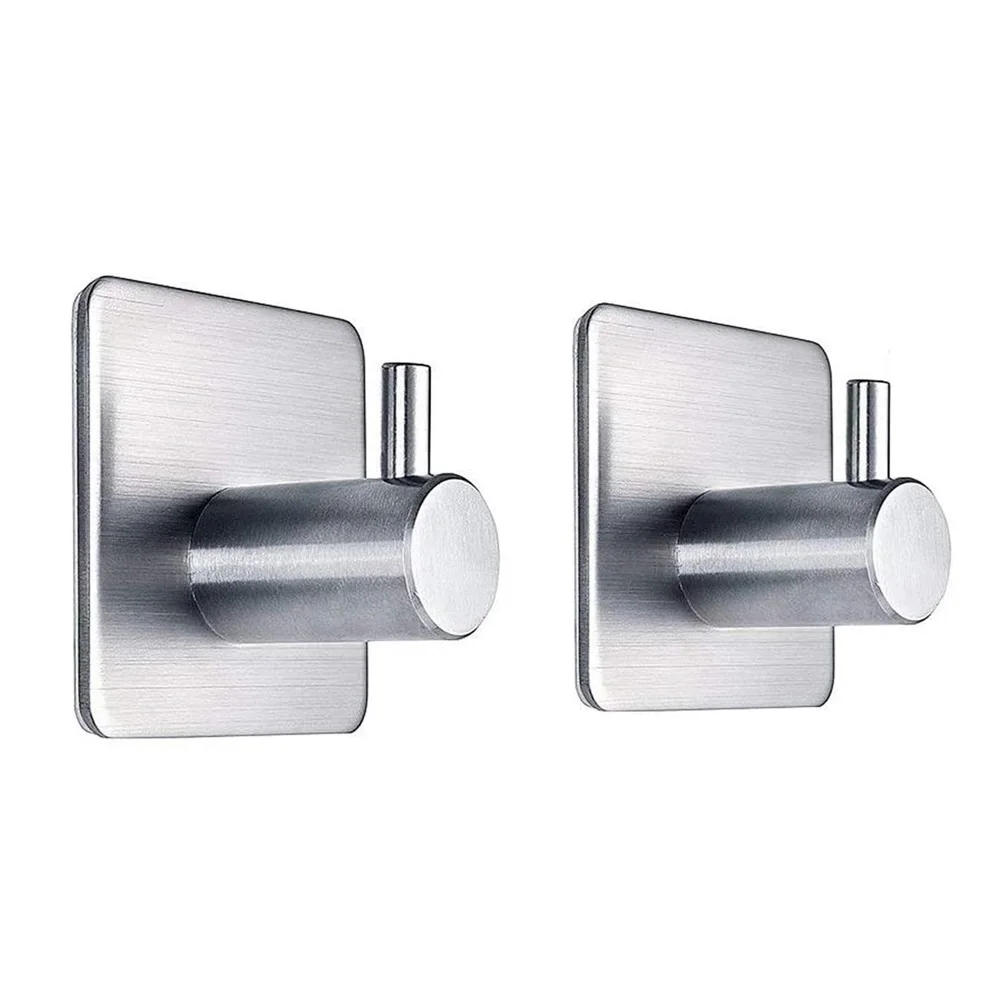 Heavy Duty Self Adhesive Towel Rack Waterproof Wall Hook No Drilling Required