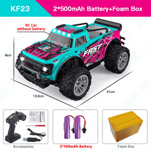 ZWN RC Off Road Car 1 16 1 20 Scale 2.4G Remote Control Climbing Vehicle with LED Lights