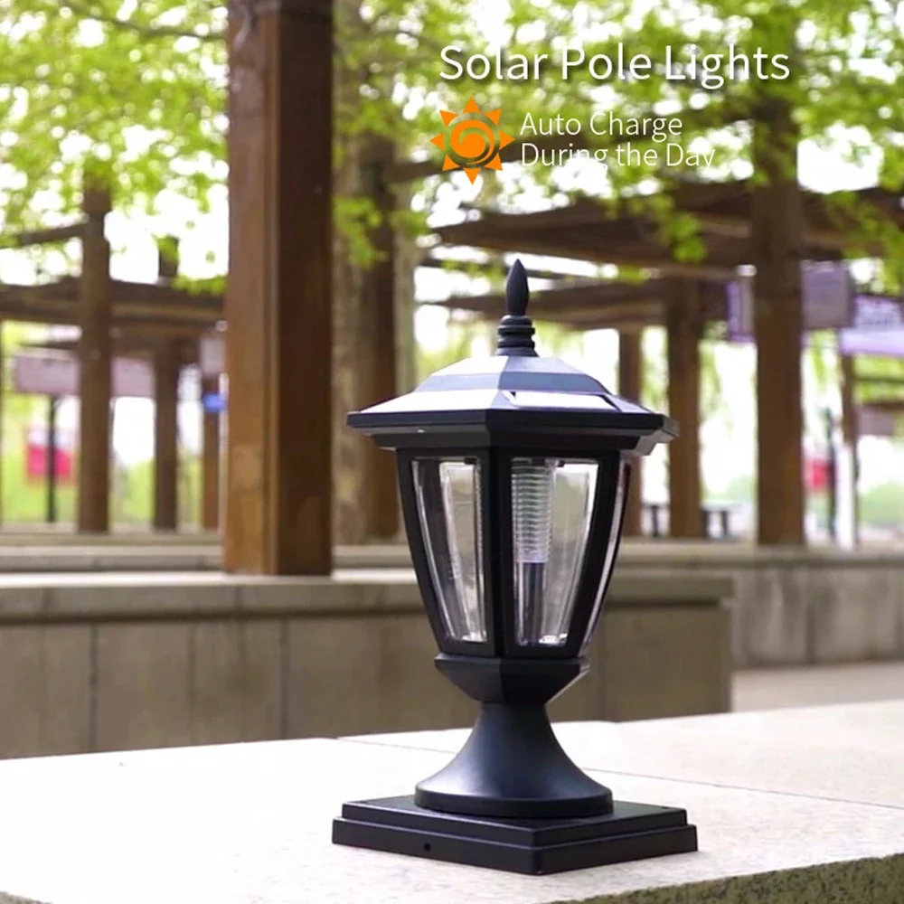 Solar Light Fence Light Outdoor Garden Lamp for Wall, Courtyard, Gate, Fence, Cottage Decoration