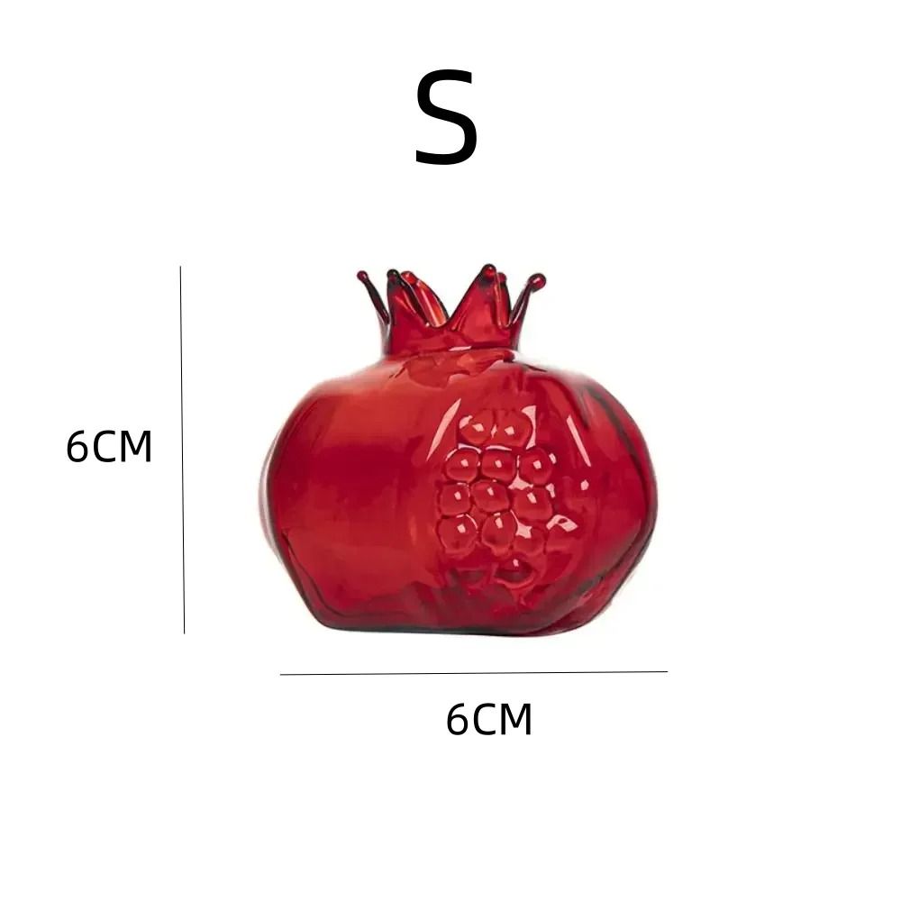 Mini Pomegranate Glass Hydroponic Vase and Desktop Planter