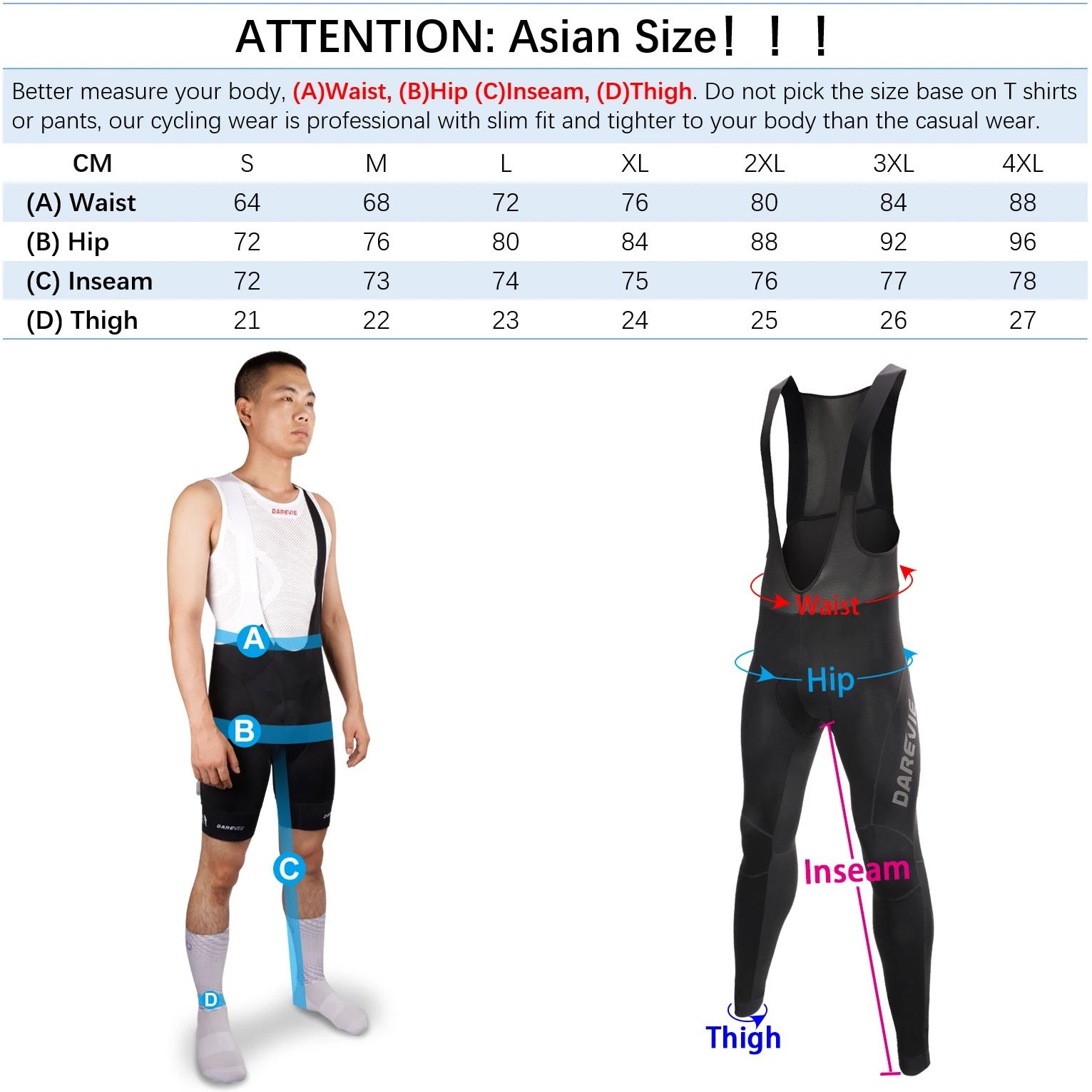 Winter Thermal Cycling Bib Tights with Waterproof Design