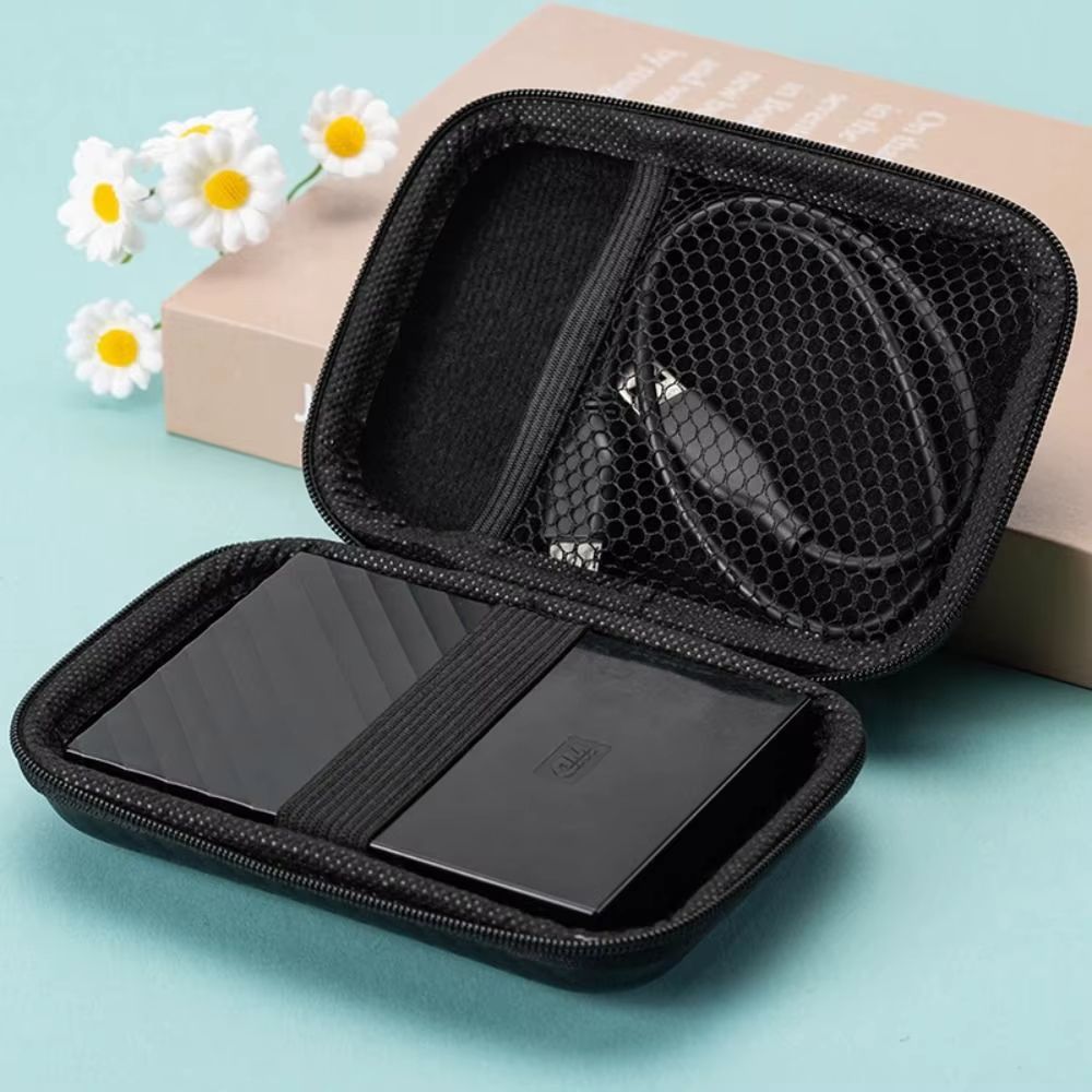 ClearGuard EVA Tech Organizer Pouch – Portable Case for Phone Chargers, Headphones & USB Cables