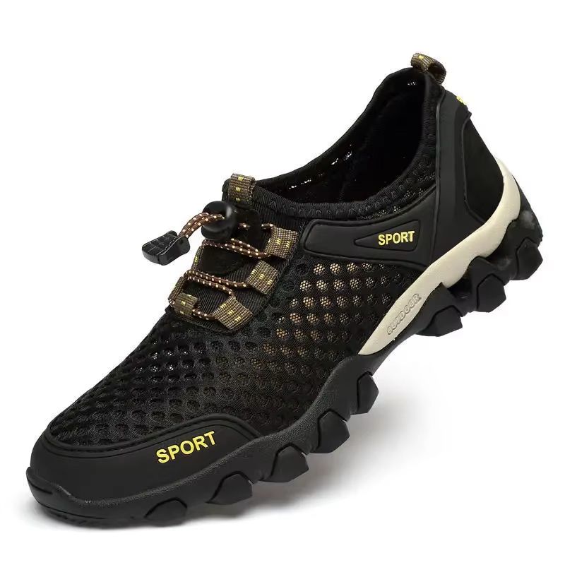 Men's Breathable Mesh Hiking Shoes Lightweight Non Slip Casual Sneakers