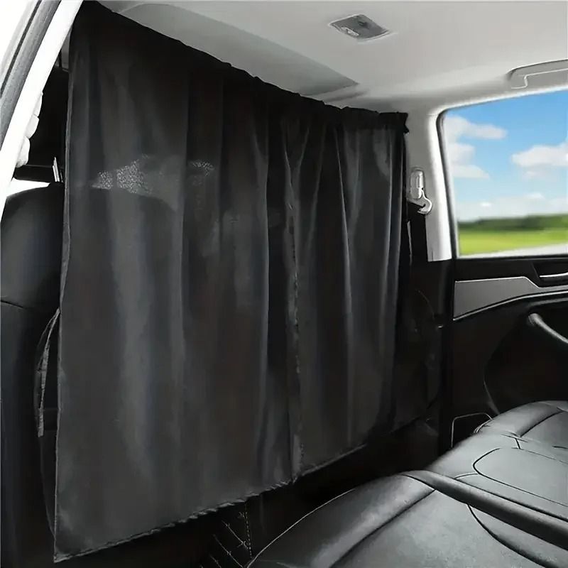 Car Privacy Curtain Set for Front and Rear Seat Separation