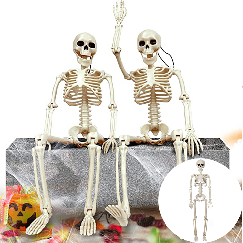Halloween Shape Skeleton, Human Shape Bones, Posable Skeleton, Haunted House Horror Props, Halloween Horror Decorations