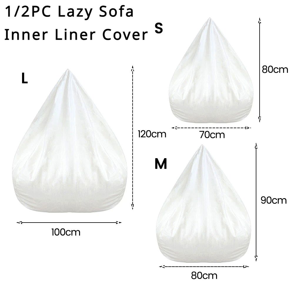 Bean Bag Inner Liner Replacement Sofa Cover Insert Durable Storage Fill Bag