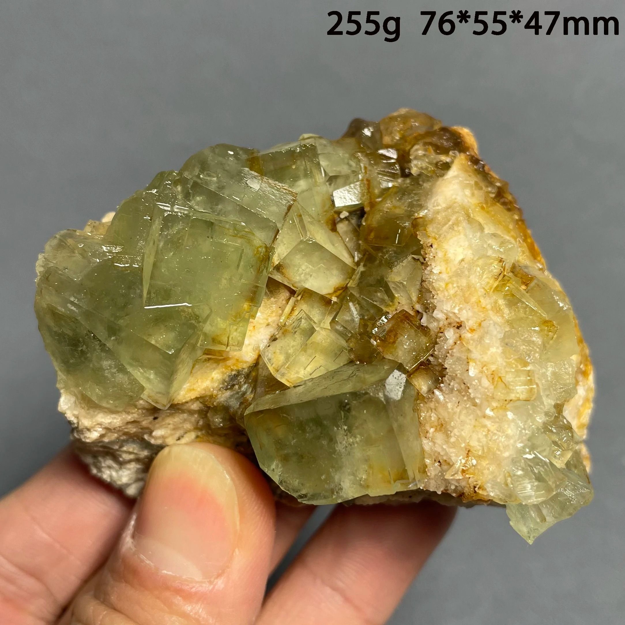 Natural Green Fluorite Crystal Cluster Raw Stone Healing Decor Specimen