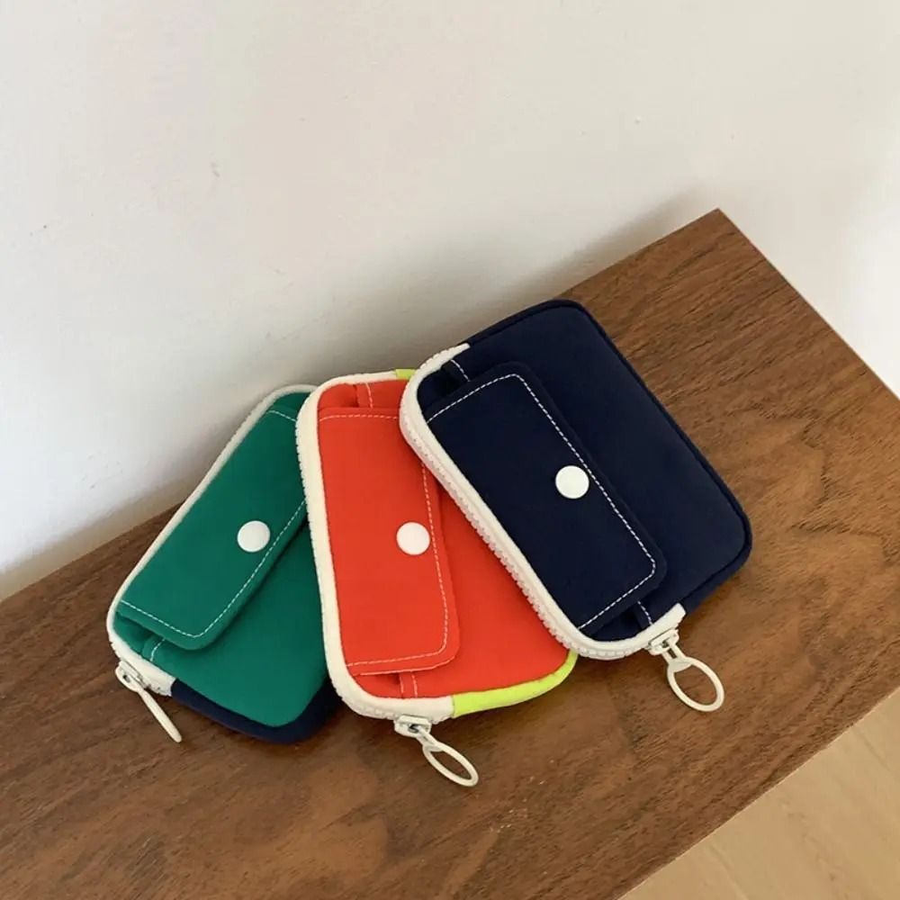 Lightweight Canvas Mini Cash and Key Pouch