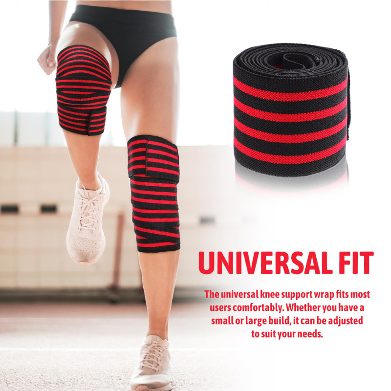 Knee Braces, Professional Wrap Knee Pads, Weight Lifting, Squats, Compression Straps, Fitness Strength Exercises