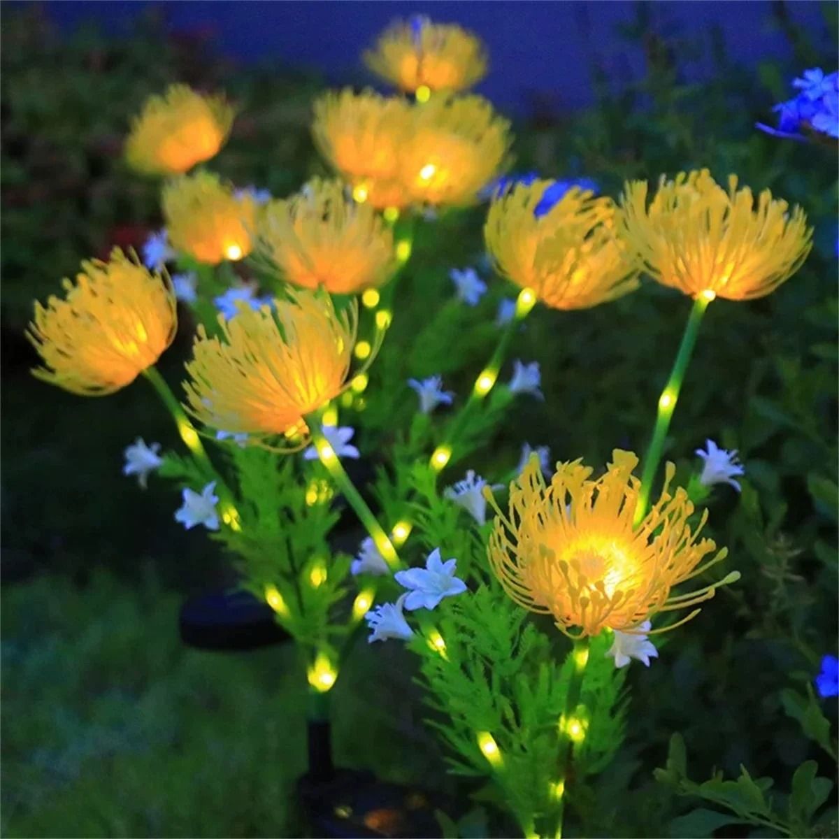 Solar Flower Garden Lights Waterproof Ground Stake Lamp Set