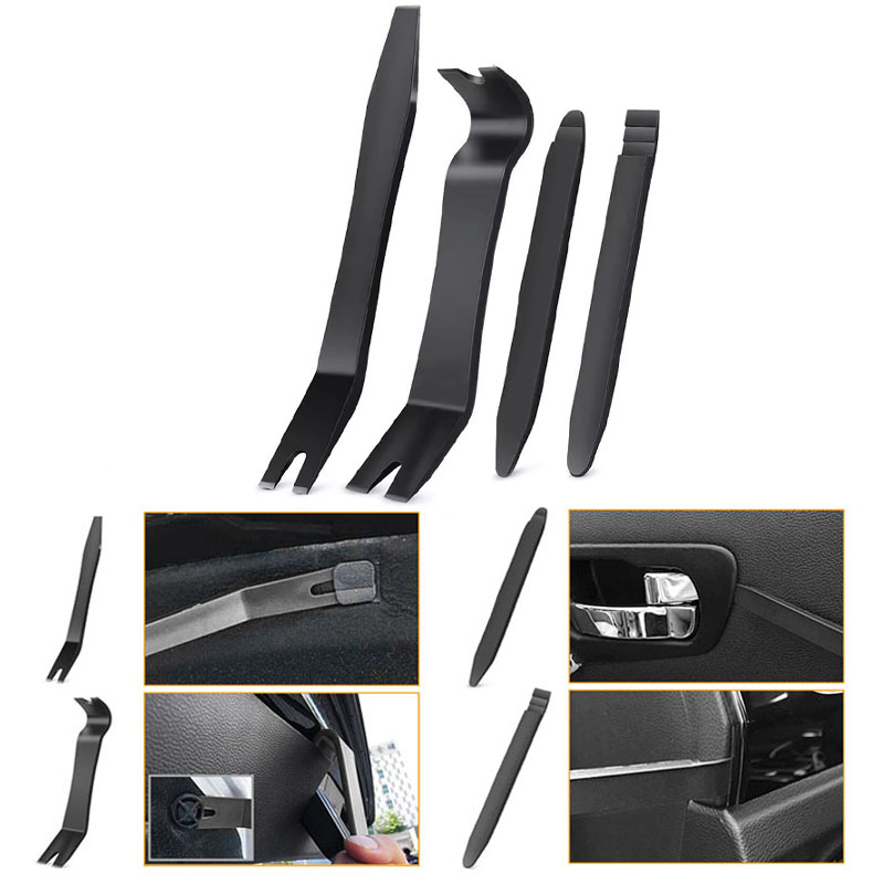 No Scratch Plastic Pry Tool Kit, Universal Trim Removal Set, Interior Door Panel Clip Fastener for Vehicle