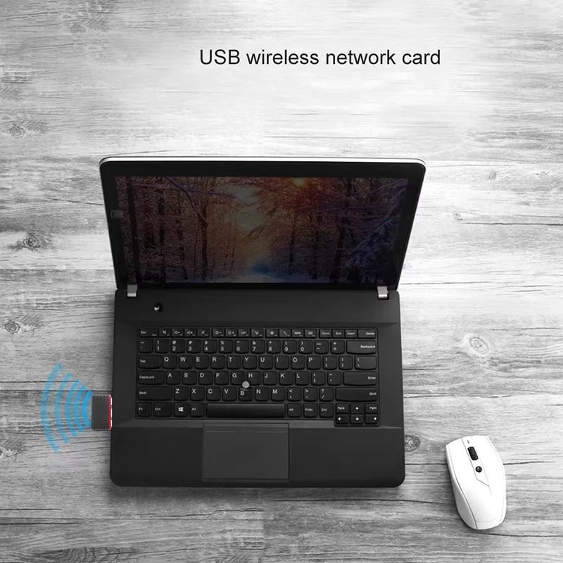 Wireless Network Signal Reception Driver-free Wi-Fi Adapter 150Mbps for Desktop PC Computer USB Plug and Play