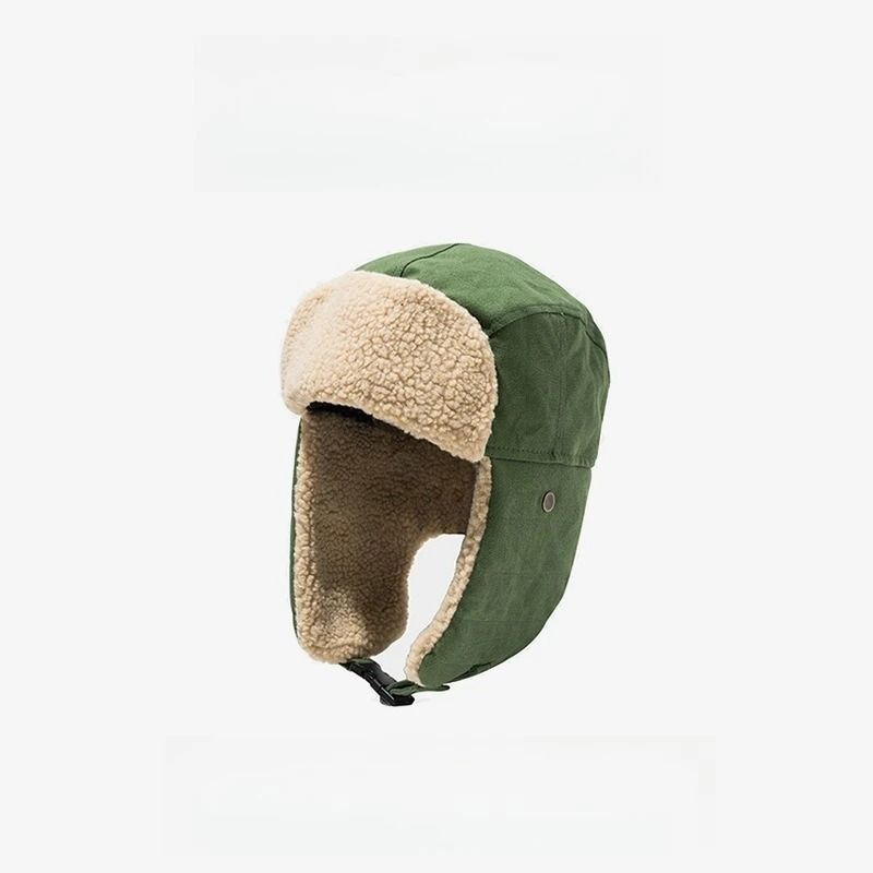 Korean Style Winter Trapper Hat Warm Ear Flap Ski Cap for Men and Women