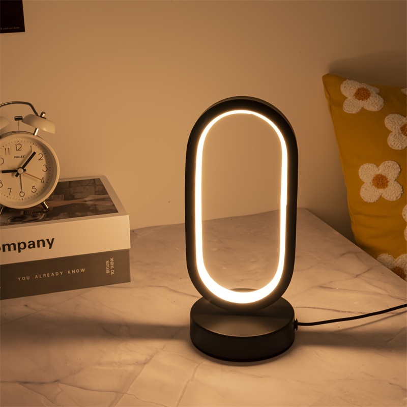 U-shaped LED Night Light, Modern Bedroom, Living Room & Study Lamp with Adjustable Glow