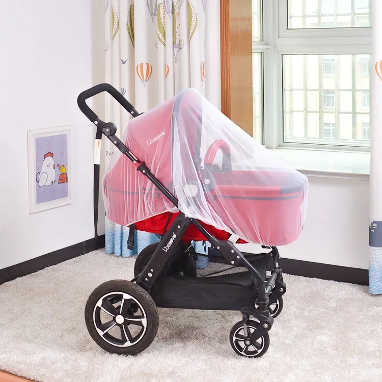 Breathable Baby Stroller Mosquito Net, Universal Fit Insect Shield Mesh Prams, Pushcarts & Bassinets, Summer Essential