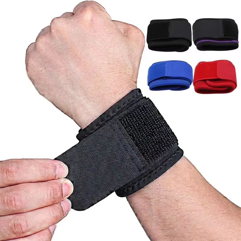 Adjustable Gym Wrist Support Straps, Fitness Brace for Weightlifting & Training