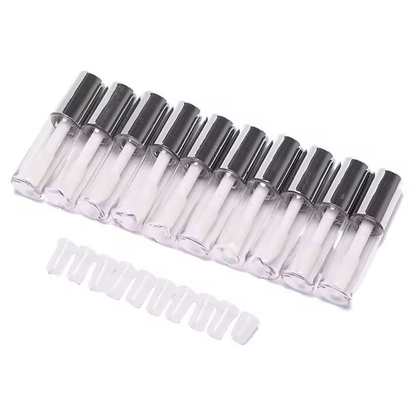 Customizable 10-Pack Empty Lip Balm & Lipstick Tubes – DIY Cosmetic Containers with Cap