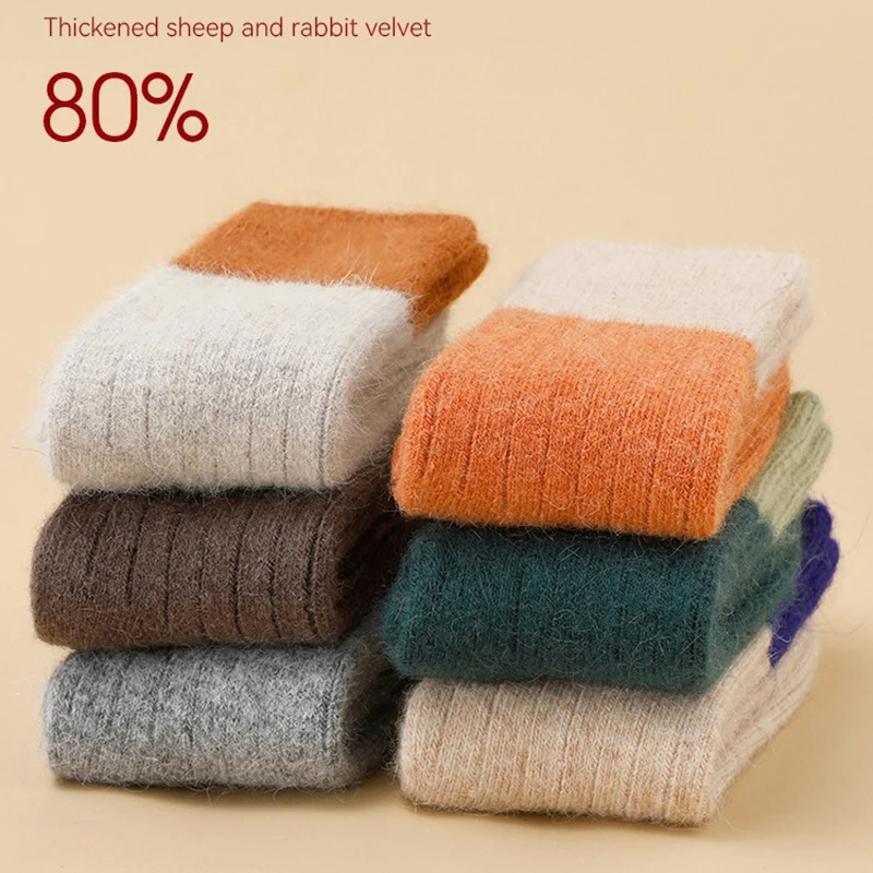 Socks for Girls Wool Child Winter Warmth, Baby Girls Children's Leggings Clothing, Cozy Infant Sock for Cold Weather