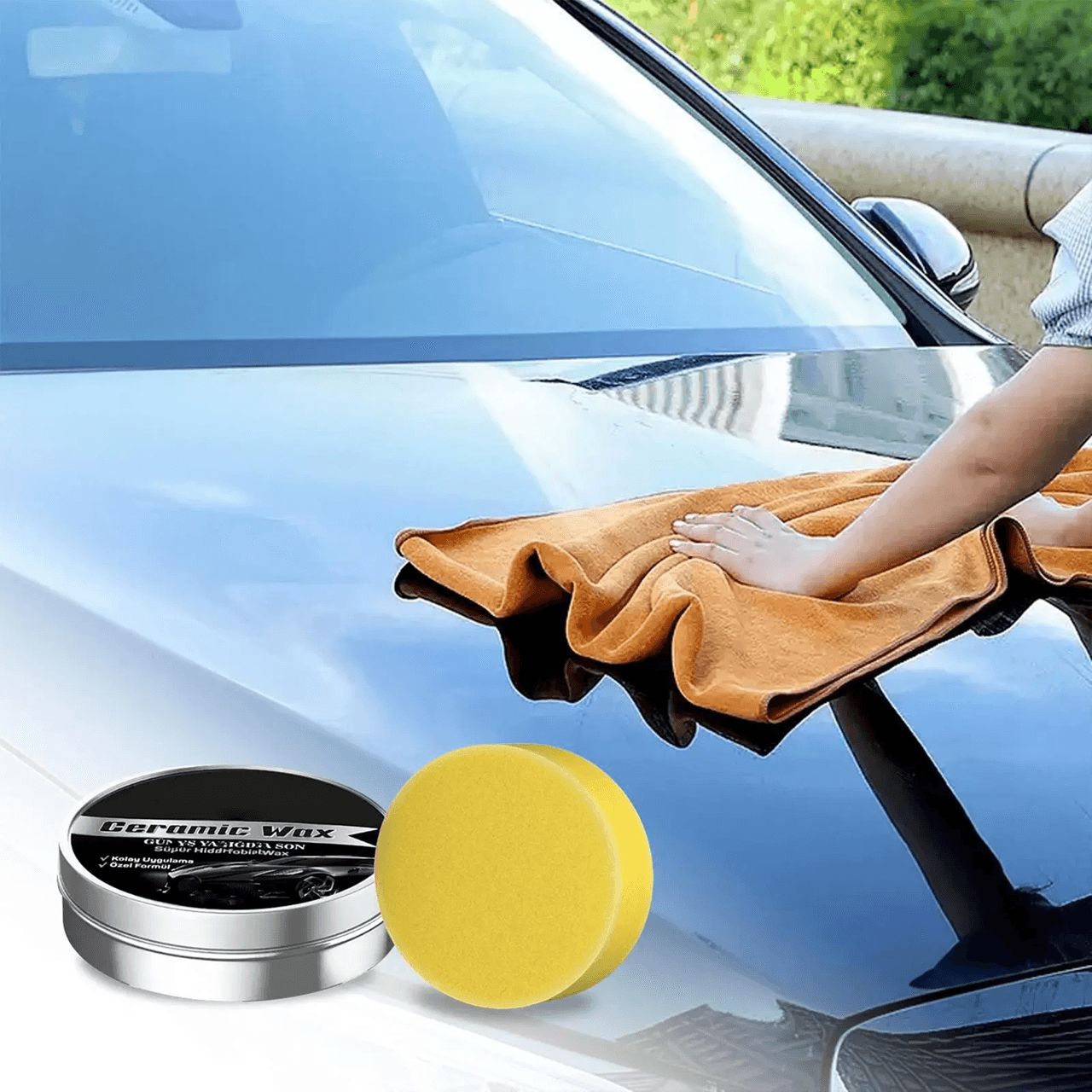 AutoShine Ceramic Wax & Paint Restorer Paste Scratch Repair Car Polish