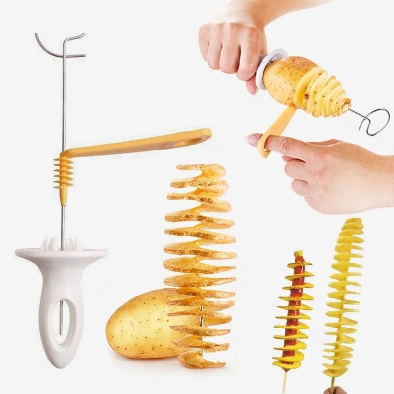 Spiral Potato Cutter for Easy Twisted Vegetable Slices