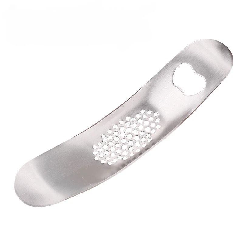 Stainless Steel Garlic Masher Manual Press Kitchen Chopper Tool