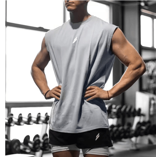 Mens Breathable Mesh Tank Top Quick Dry Sleeveless Fitness Shirt