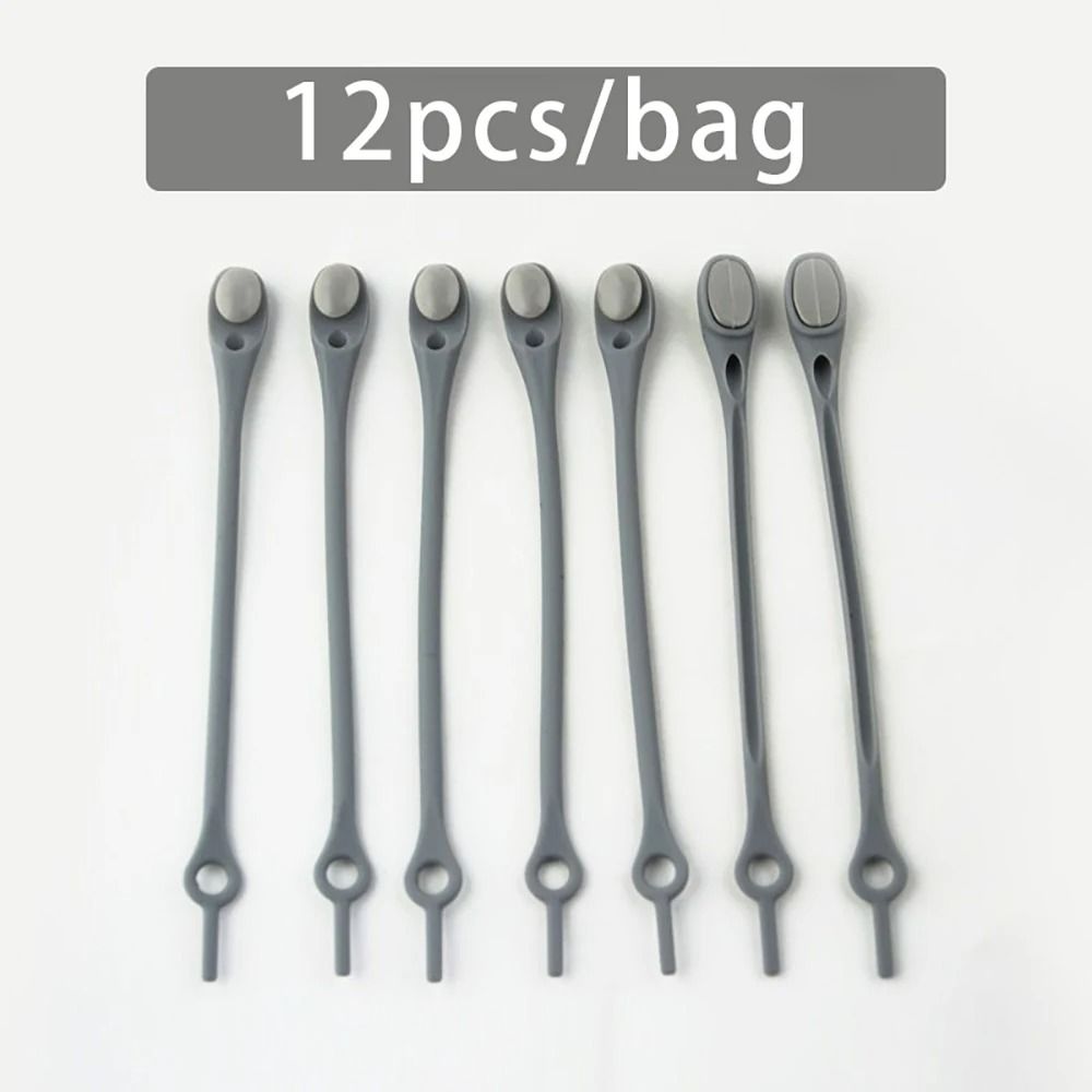12-Piece Elastic Silicone No-Tie Shoelaces