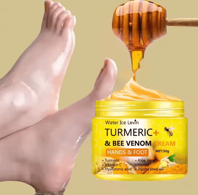 HealGlow Turmeric Bee Venom Foot And Hand Repair Cream