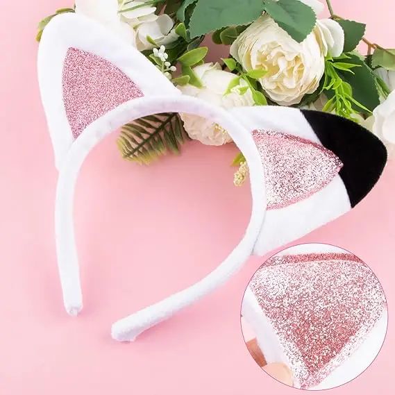 Pink Cat Party Headband