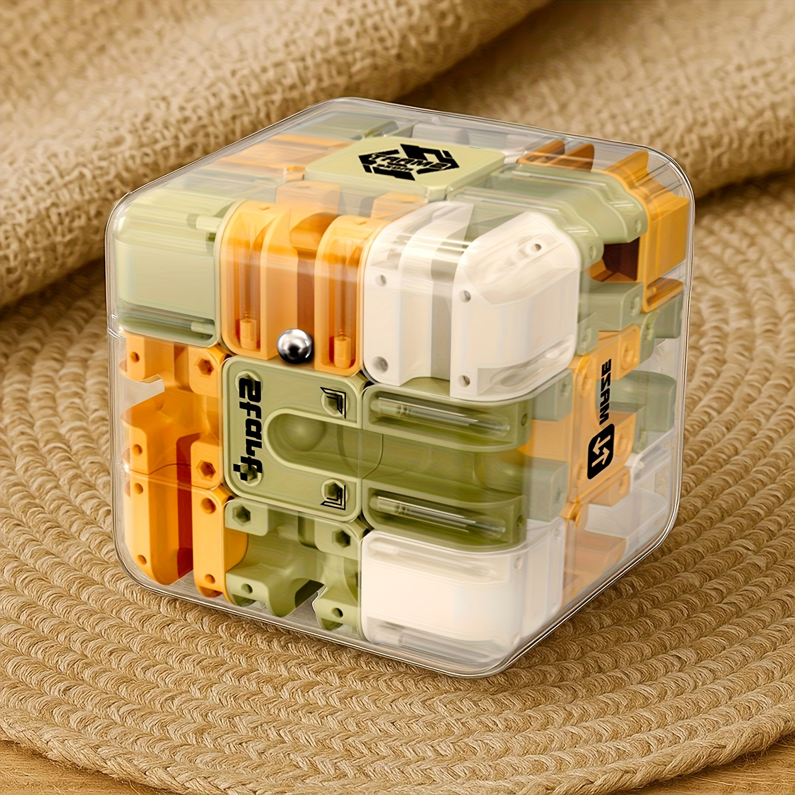 Puzzle Maze Ball Maze Colorful Interlocking Challenge Toy Brain Teaser Montessori Puzzle for Kids and Adults