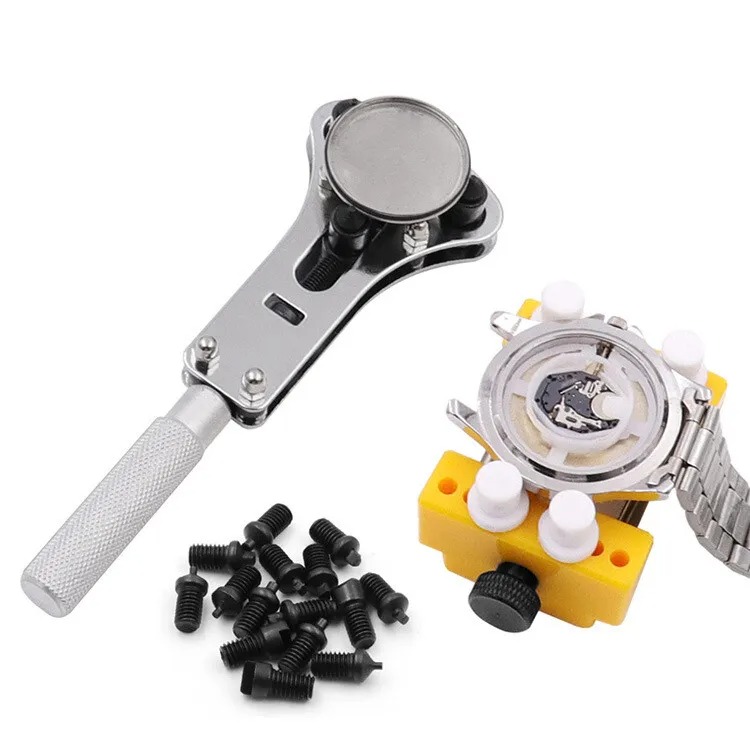 Watch band back case opener fixer repair tool kit battery screw cover remover