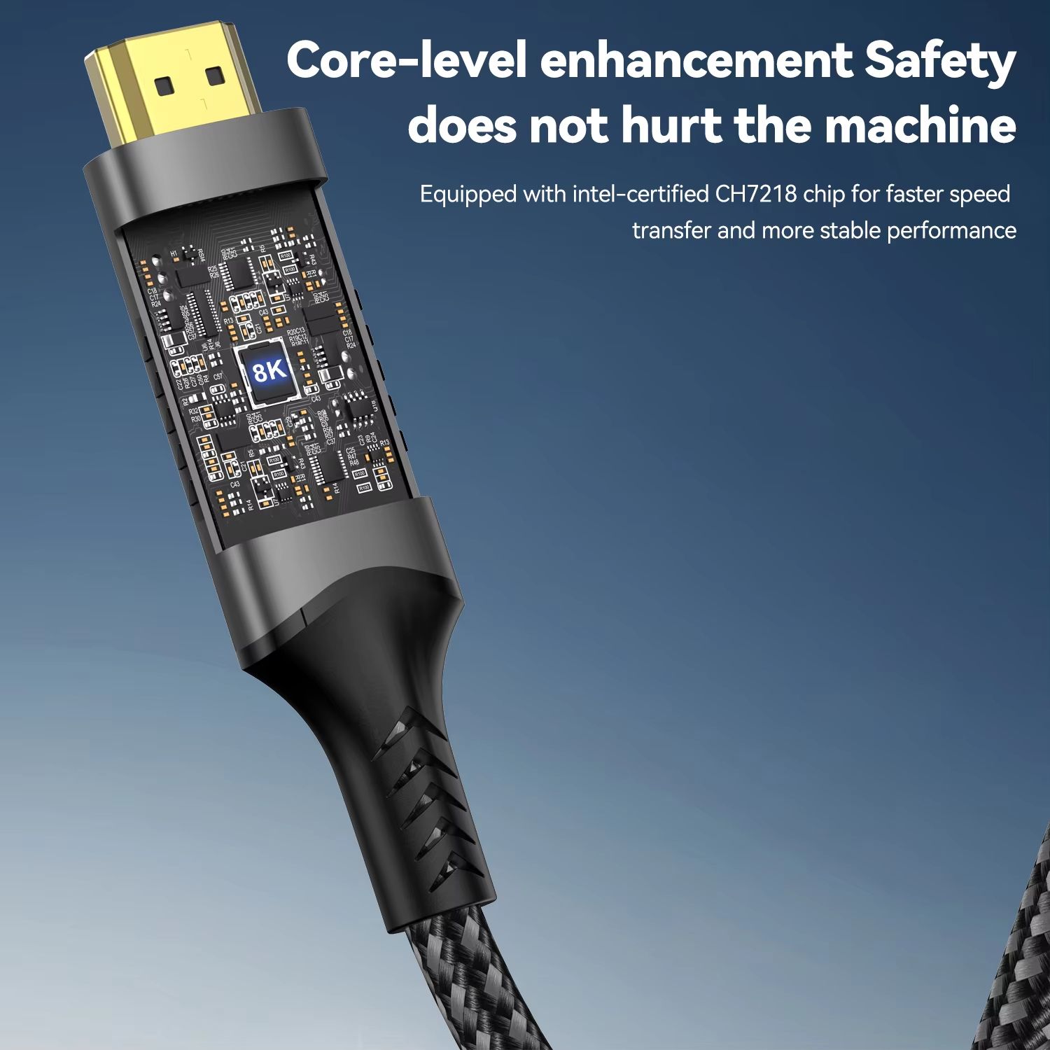 USB-C to HDMI 8K Ultra HD Cable – Type-C to HDMI Adapter for MacBook, iPad, and HDTV Display