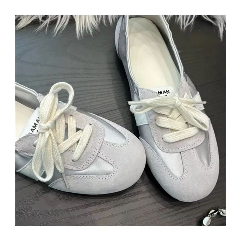 Women Ballet Flat Shoes Round Toe Breathable Mary Jane Strap