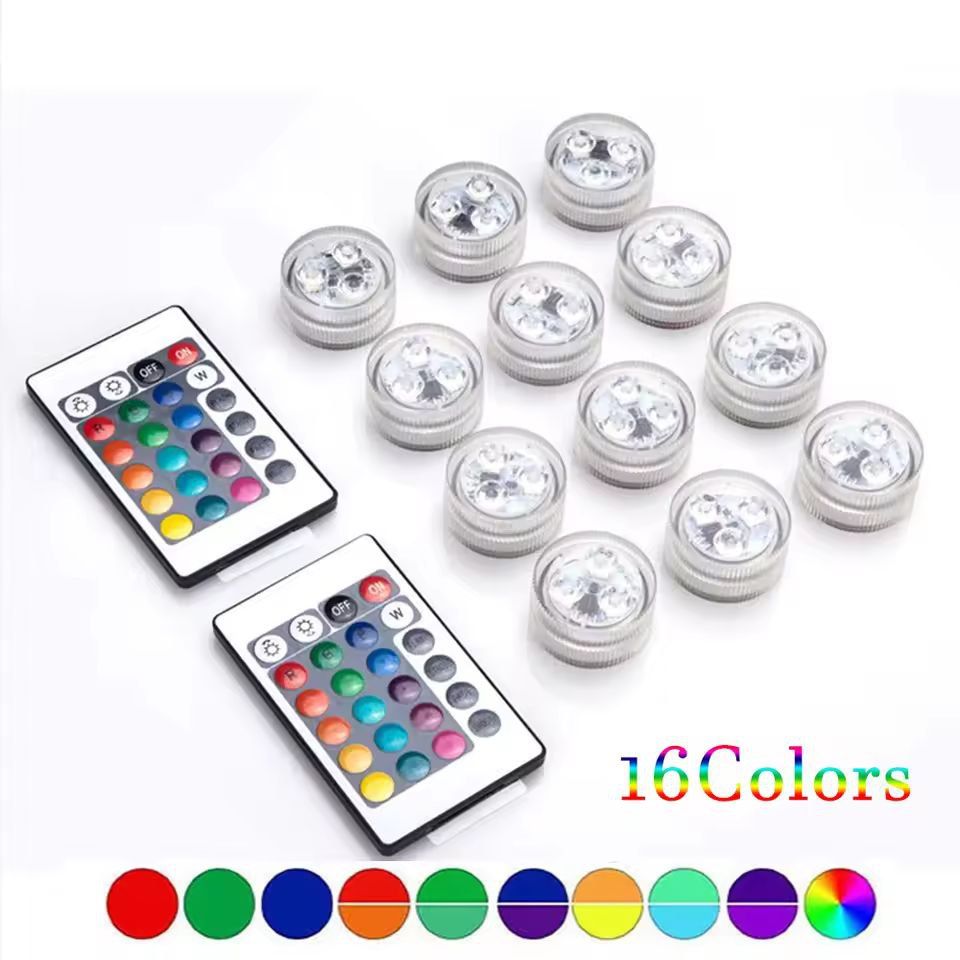 RadiantWave Under-Water RGB Ambient Light Strip (Battery-Powered & IP68 Waterproof)