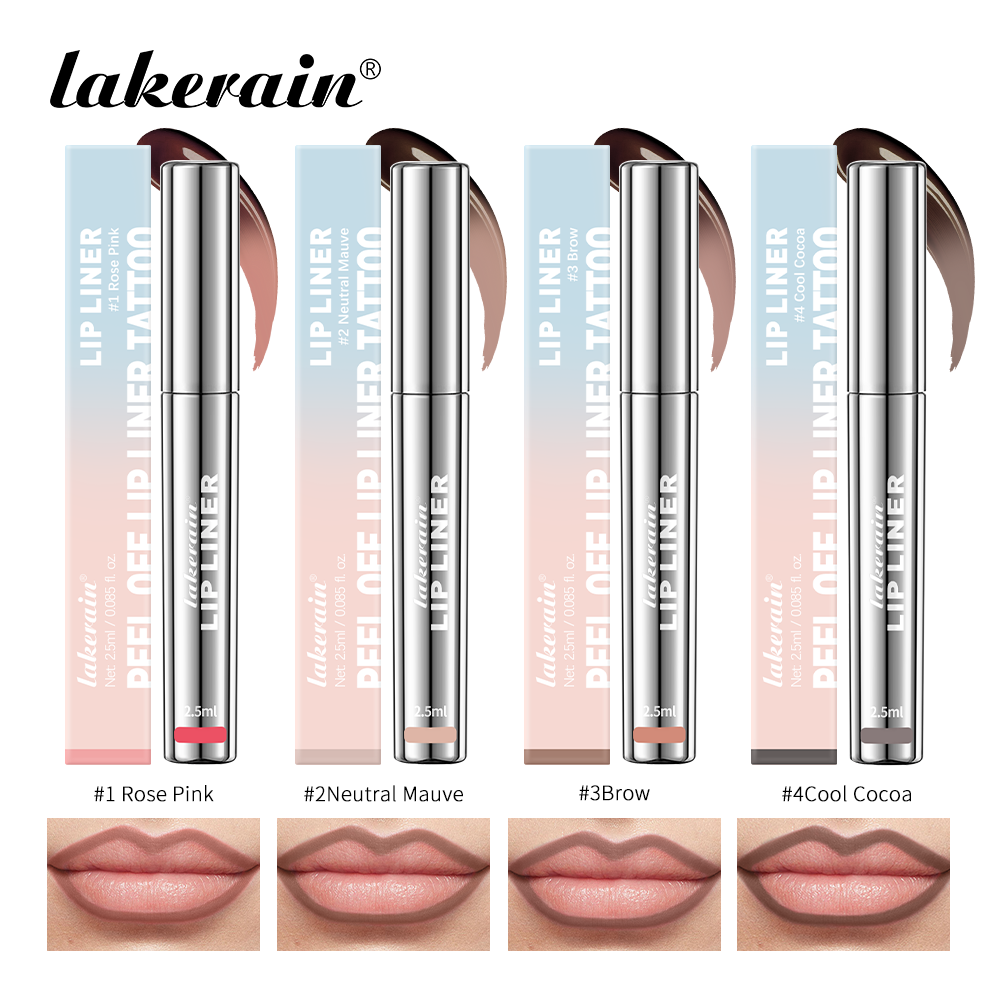 Peel Off Enhance Lip Liner, Highly Pigmented Matte Lip Tattoo Long Lasting Lip Stain, Waterproof Transfer Proof Lipstick