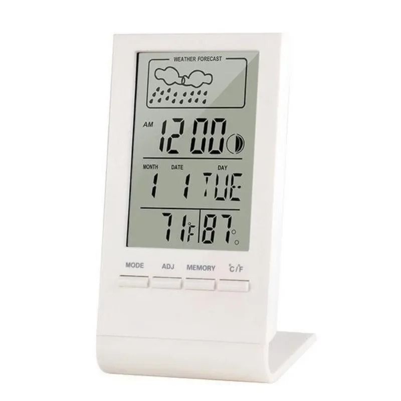 LED Digital Weather Station Clock with Thermometer and Hygrometer