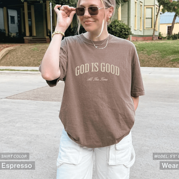 God Is Good All The Time Shirt Comfort Colors Christian Streetwear Faith Tee