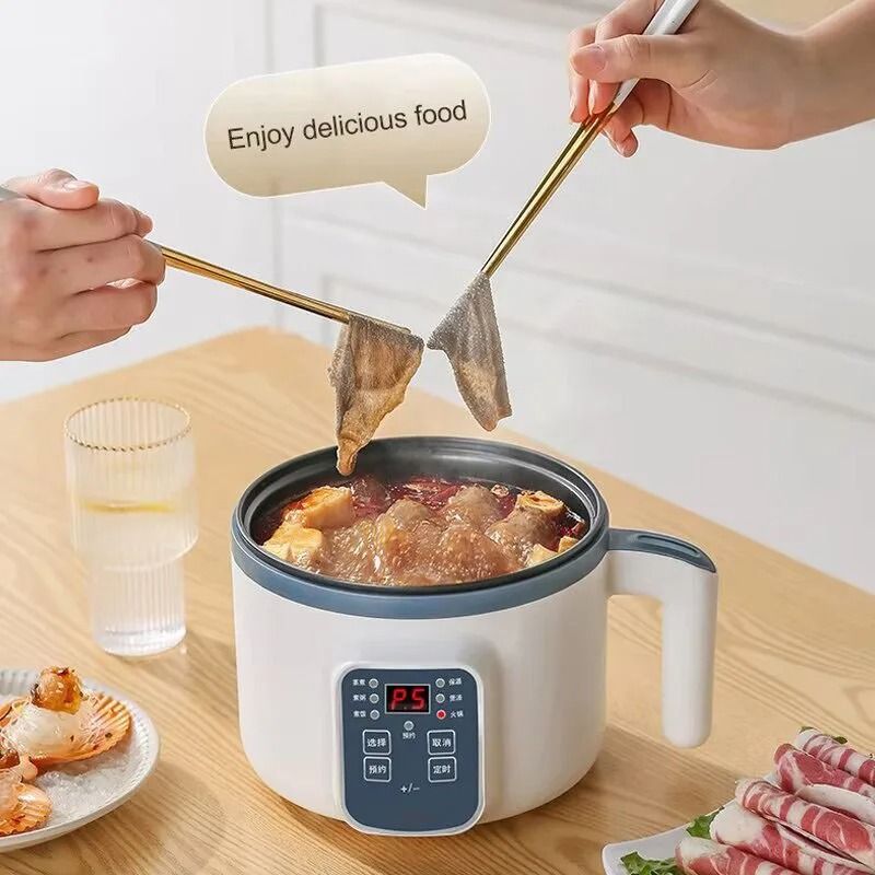 Double-Layer Mini Electric Rice and Steam Cooker