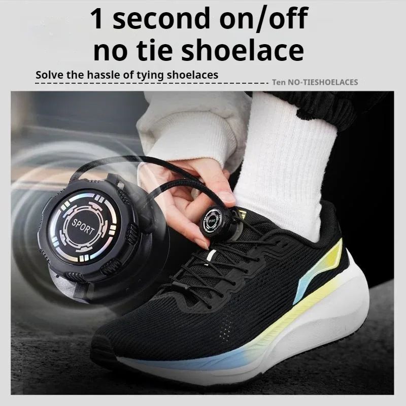 EasyFit No-Tie Automatic Shoelaces with Swivel Buckle (Thick Rope Quick Lock)