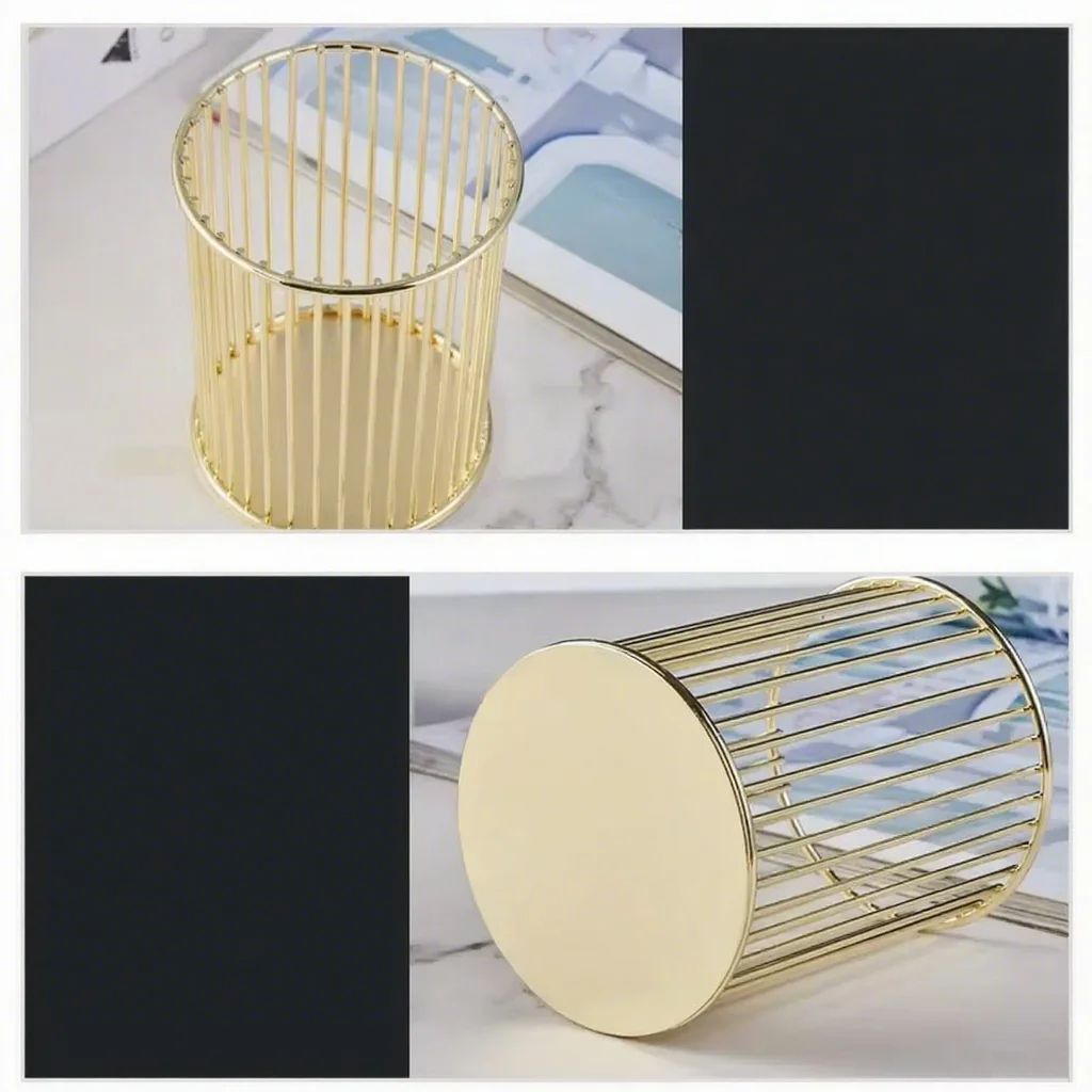 Metal High-End Desktop Pen and Stationery Holder