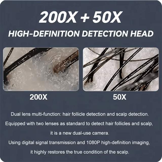 5 in 1 Hair Scalp Analyzer and High Frequency Hair Regrowth Device