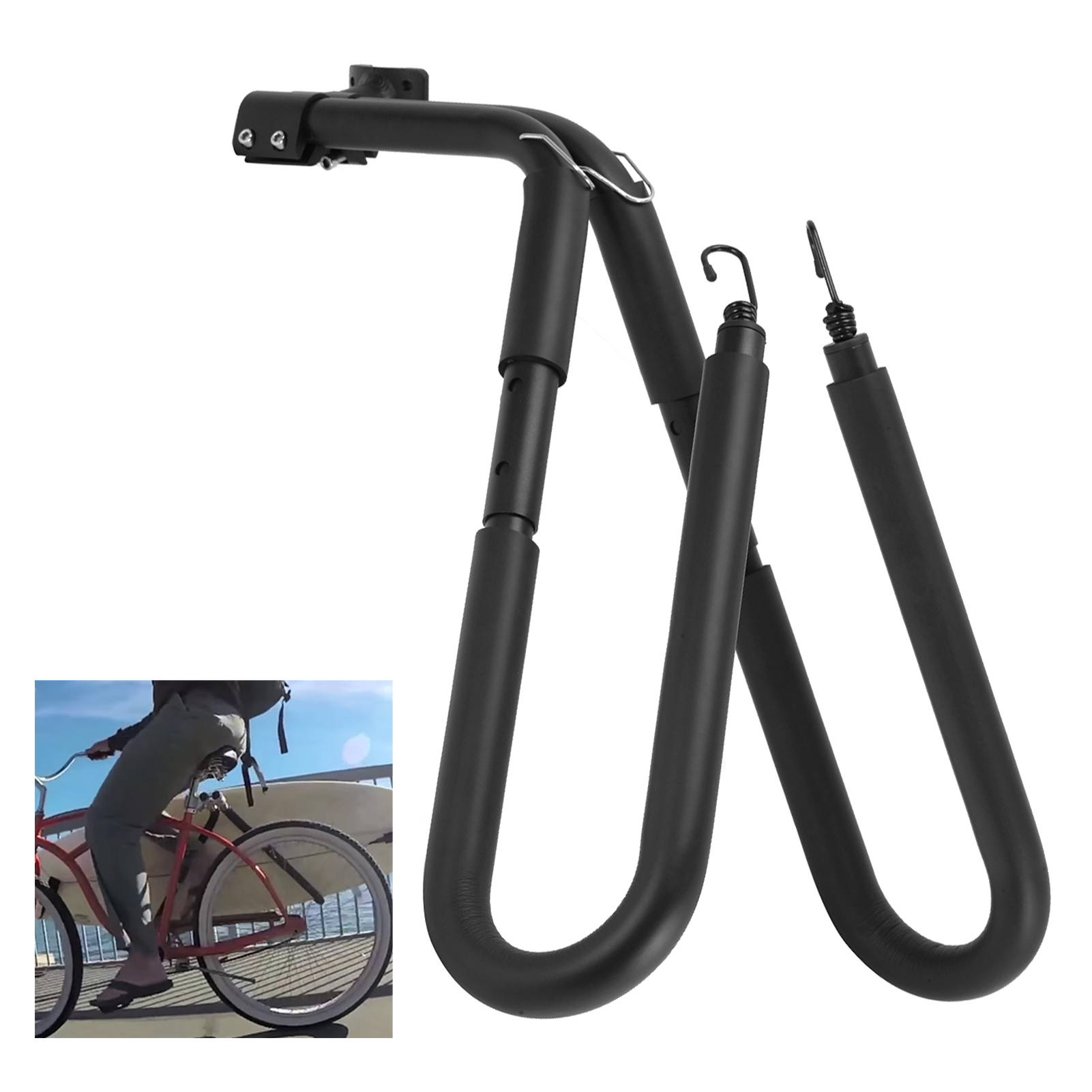 Motorcycle Surfboard Rack Portable Adjustable Bike Surfboard Carrier