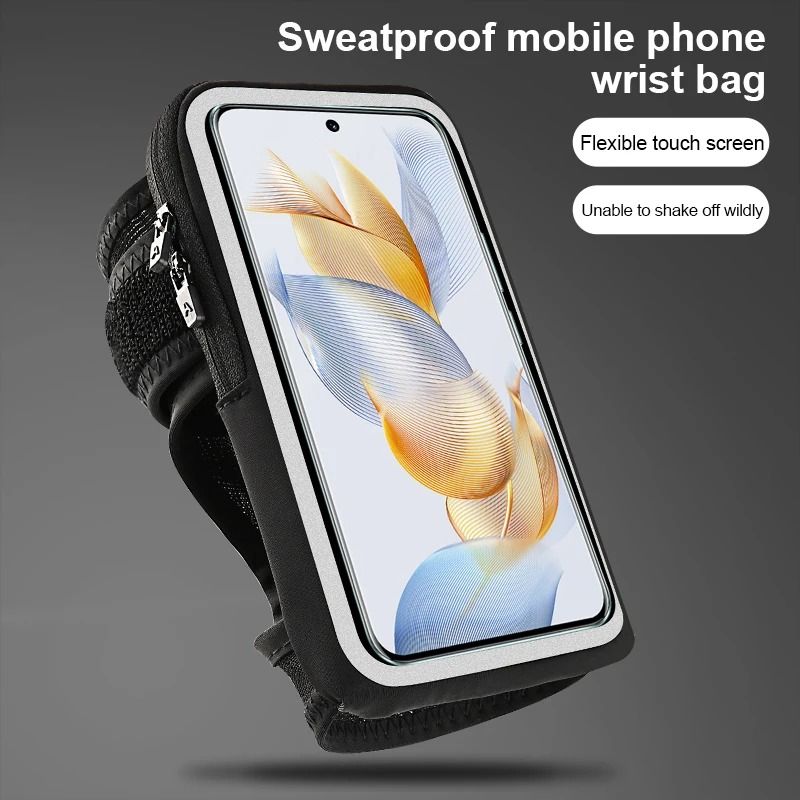 HAISSKY Sports Cycling Running Wrist Bag for iPhone Up to 6.9 Inches