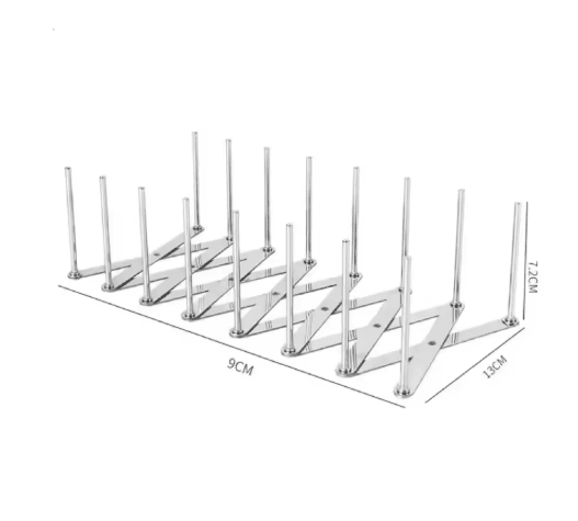 Retractable Stainless Steel Dish Rack Heavy Duty Space Saving Pot Lid & Plate Holder