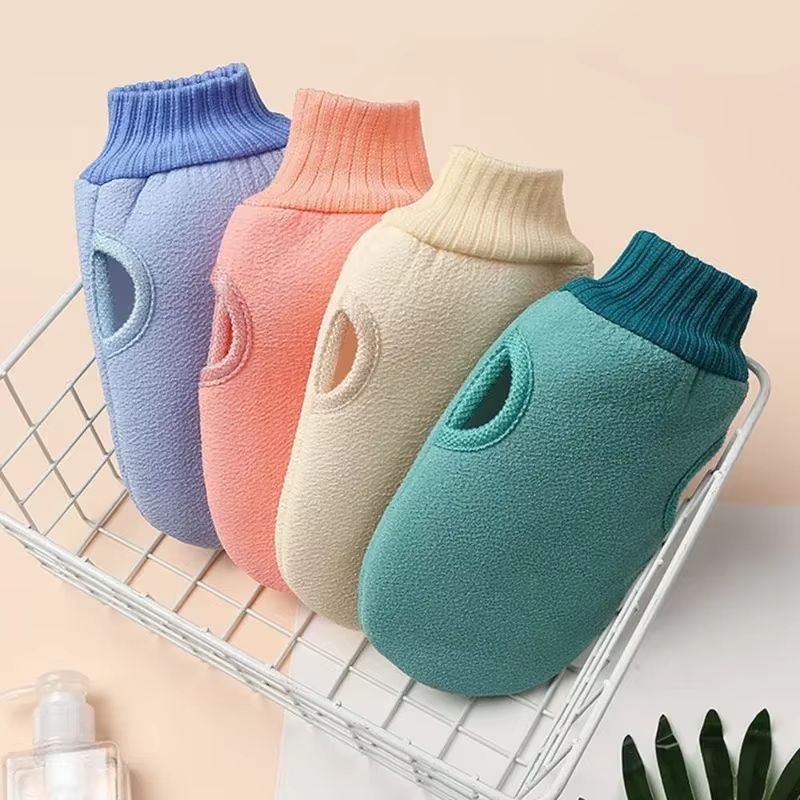 Spa Exfoliating Shower Gloves Body Scrub Mitt for Deep Cleansing and Skin Renewal