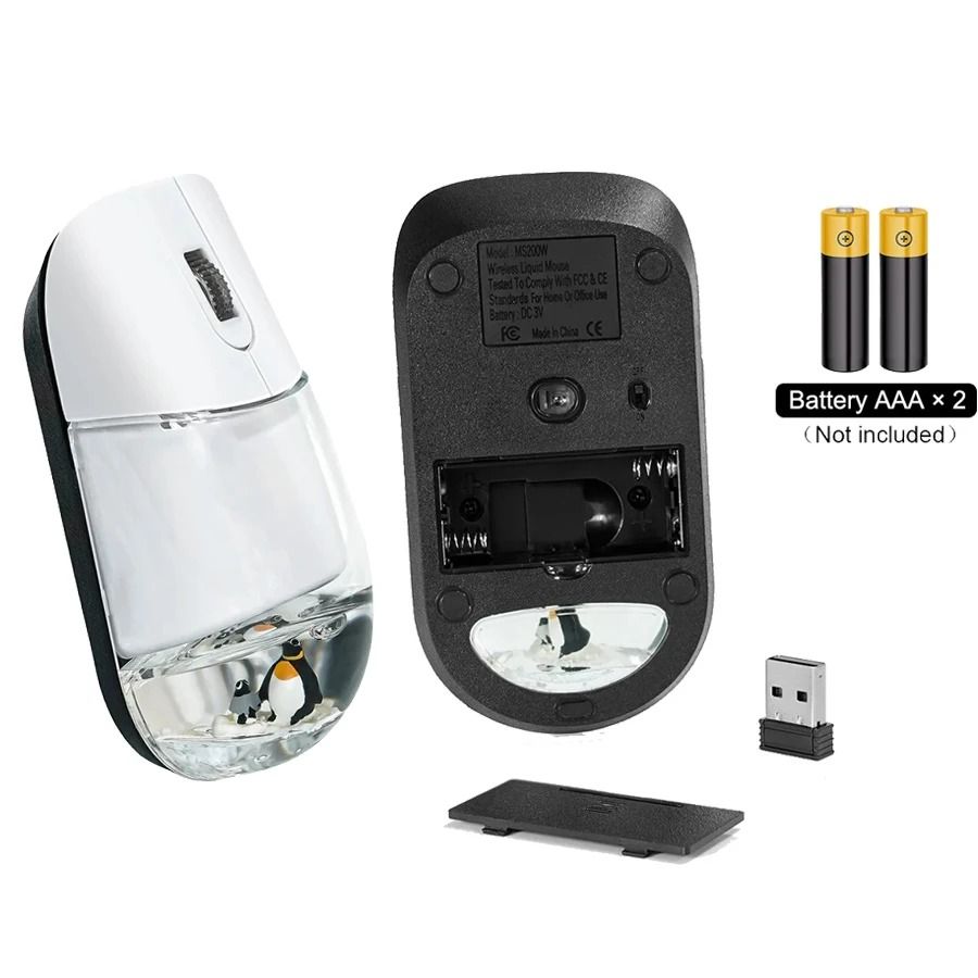 Creative Floating Aquarium Dual-Mode Wireless Mouse
