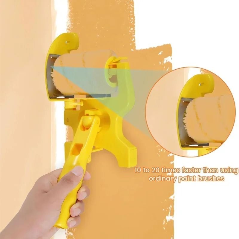 Precision Color Separation Paint Edger Roller Brush Multi-Use Hand-Held Painting Tool for Walls and Ceilings